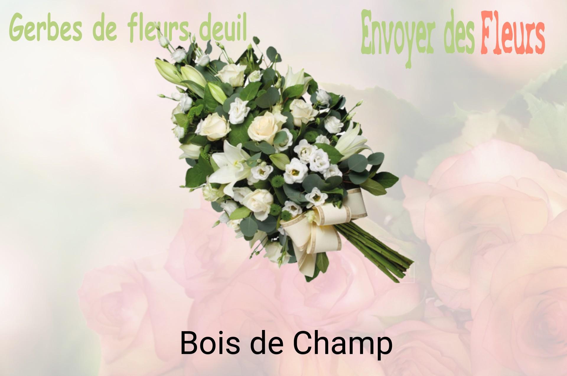 Gerbe de fleurs de deuil livrée à Bois-de-Champ